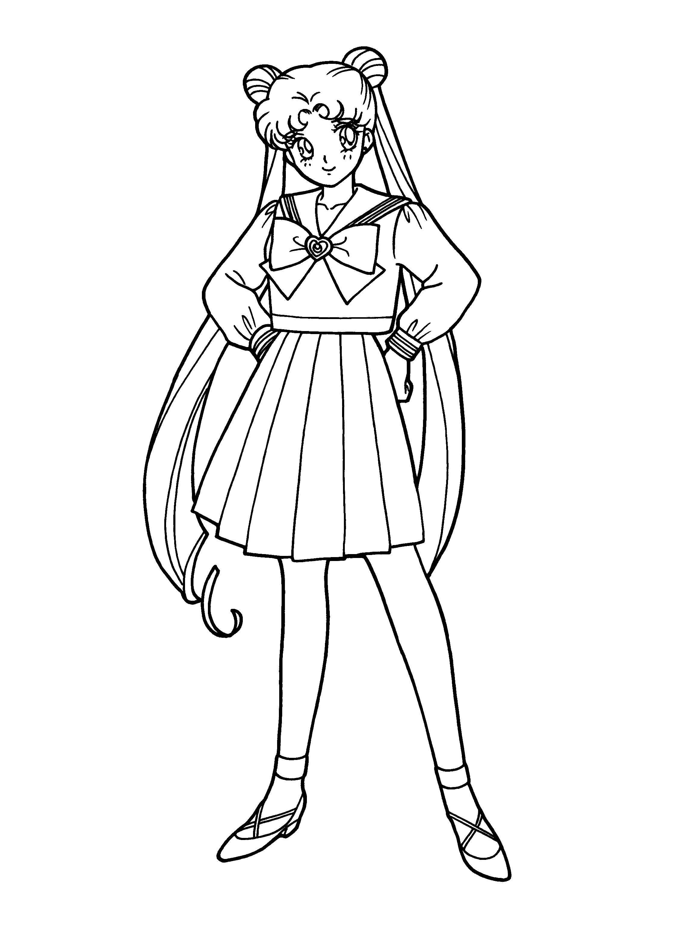 Sailor Moon Coloring Pages Front Kiddypicts You can easily print or download them at your convenience. sailor moon coloring pages front